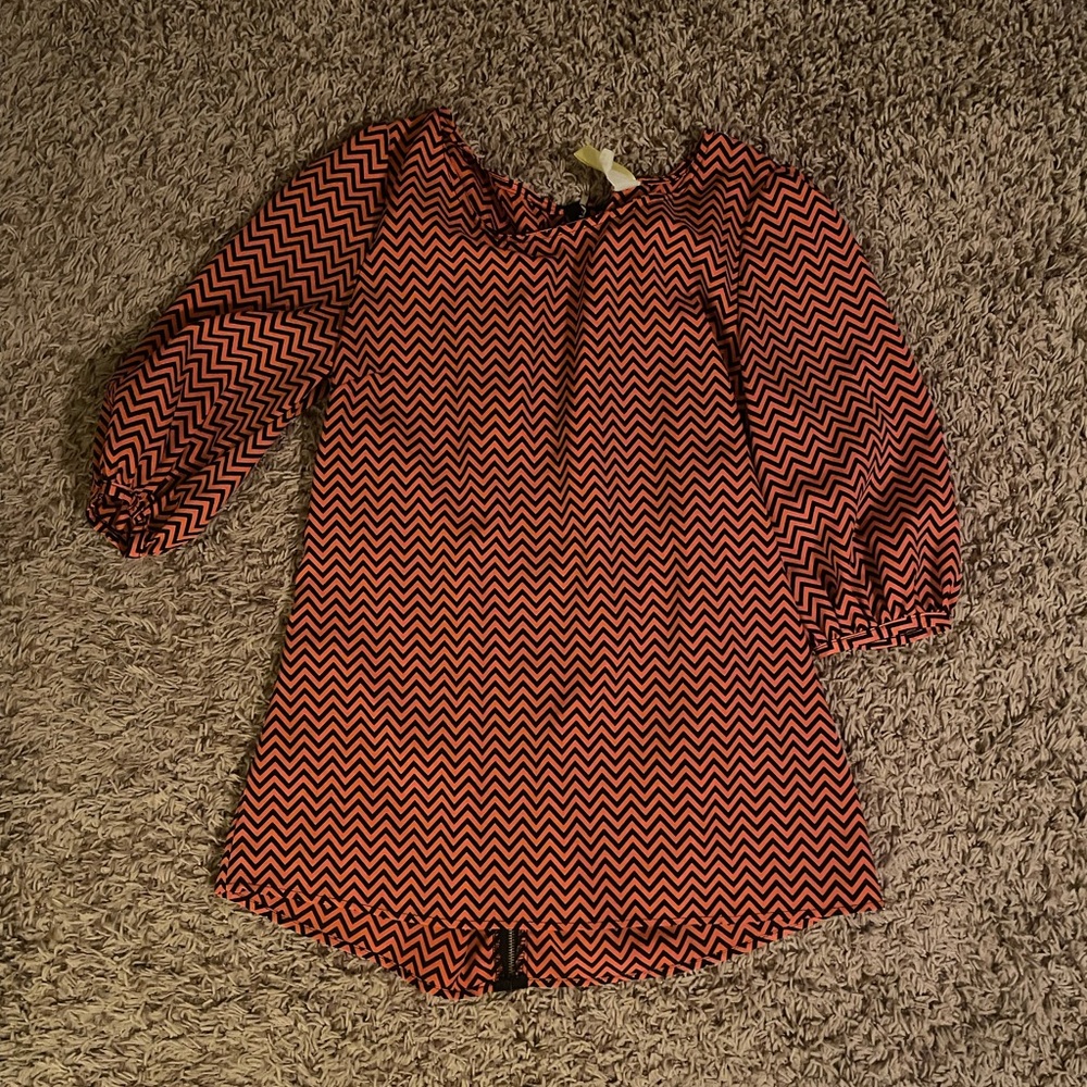 Herringbone pattern blouse